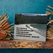 Römer 8:28 Alle Dinge arbeiten zusammen.. Fotoplatte (Seite)