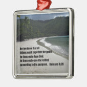 Römer 8:28 Alle Dinge arbeiten zusammen.. Ornament Aus Metall (Links)