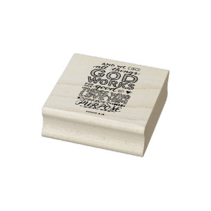 Römer 8:28 Alle Dinge wirken zusammen zum Guten Gummistempel