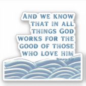 Römer 8:28 aufkleber (Vorderseite)
