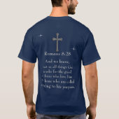Römer 8,28 Bibelverse T-Shirt (Rückseite)