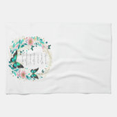 Römer 8:28 Blume und Schmetterlinge Geschirrtuch (Horizontal)