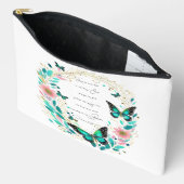 Römer 8:28 Blume und Schmetterlinge Zubehörtasche (Offen)