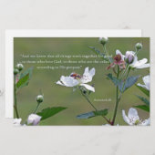 Römer 8:28 briefpapier (Vorne/Hinten)