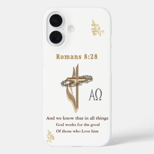 Römer 8:28 Case-Mate iPhone hülle (Rückseite)