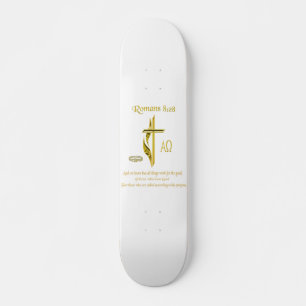 Römer 8:28 Christliche Geschenke Skateboard