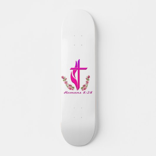 Römer 8:28 christliche Produkte Skateboard (Vorne)