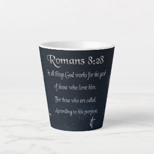 Römer 8,28 christlicher Bibelvers Milchtasse