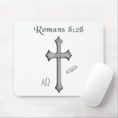 Römer 8,28 christlicher Bibelvers Mousepad (Mit Mouse)