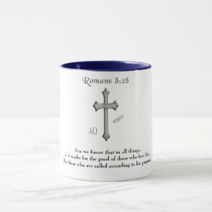 Römer 8,28 christlicher Bibelvers Tasse