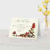 Römer 8:28: Denken Sie an Sie: Natur, Vogel, Mäuse Karte (Gelbe Blume)