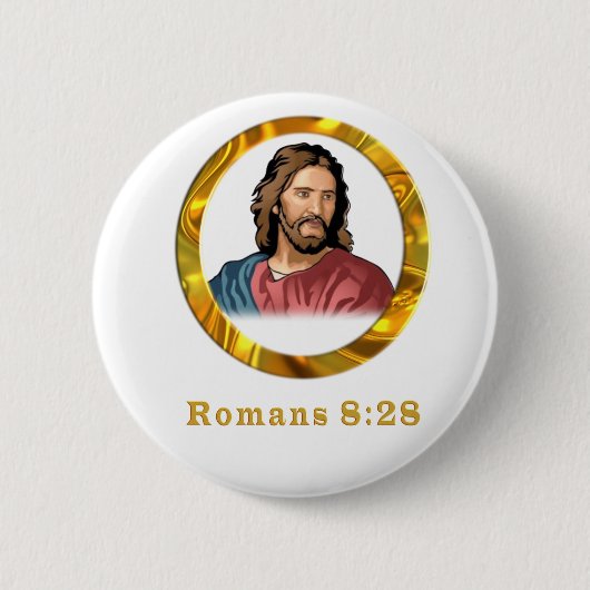 Römer 8:28 Designs Button (Vorderseite)