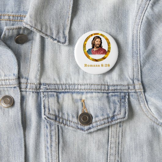 Römer 8:28 Designs Button (Beispiel)