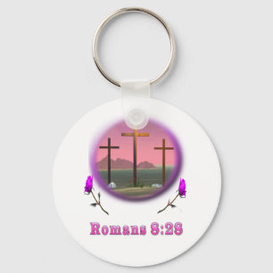 Römer 8:28 Designs Schlüsselanhänger