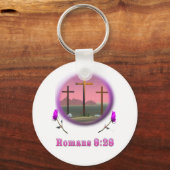 Römer 8:28 Designs Schlüsselanhänger (Vorderseite)