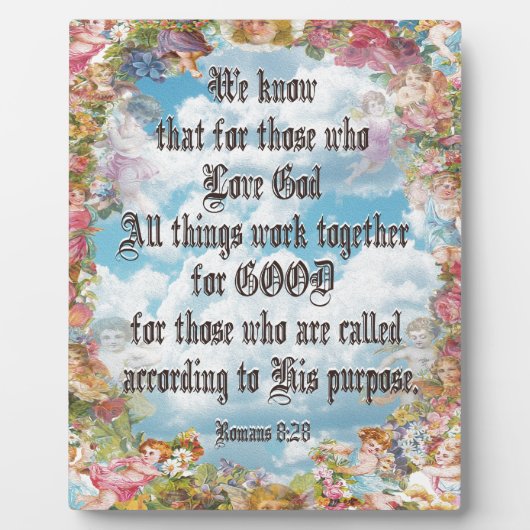 Römer 8:28 fotoplatte (Vorderseite)