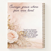 Römer 8:28 Glaube Hardcover Lined Journal Notizblock (Rückseite)