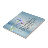 Römer 8:28 Iris Wasserfarbe Fliese (Seite)