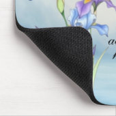 Römer 8:28 Iris Wasserfarbe Mousepad (Ecke)