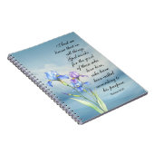 Römer 8:28 Iris Wasserfarbe Notizblock (Rechte Seite)