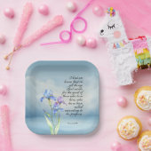 Römer 8:28 Iris Wasserfarbe Pappteller (Party)