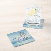 Römer 8:28 Iris Wasserfarbe Rechteckiger Pappuntersetzer (Vor Ort)