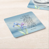 Römer 8:28 Iris Wasserfarbe Rechteckiger Pappuntersetzer (angewinkelt)