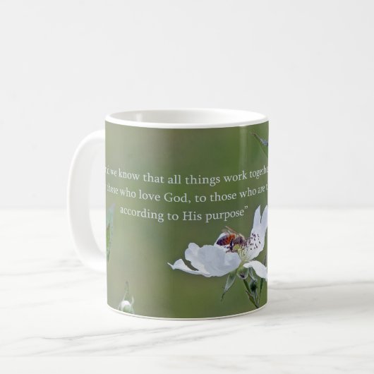 Römer 8:28 kaffeetasse (Vorderseite Links)