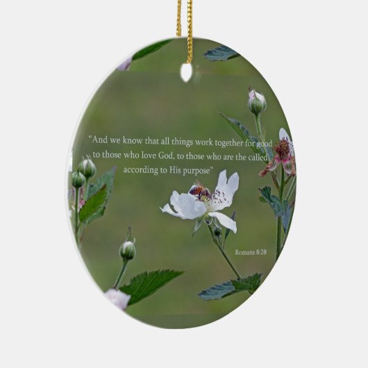 Römer 8:28 Keramik Keramik Ornament (Rechts)