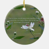 Römer 8:28 Keramik Keramik Ornament (Hinten)