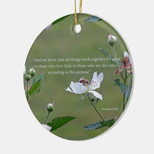 Römer 8:28 Keramik Ornament (Links)