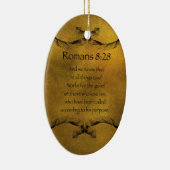 Römer-8:28 Keramik Ornament (Rechts)