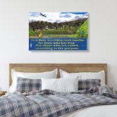 Römer 8:28 Leinenplakat Leinwanddruck (Insitu (Schlafzimmer))