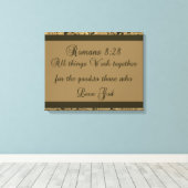 Römer 8:28 leinwanddruck (Insitu (Holzboden))
