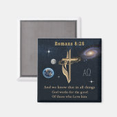 Römer 8:28 magnet (Vorderseite/Rückseite)