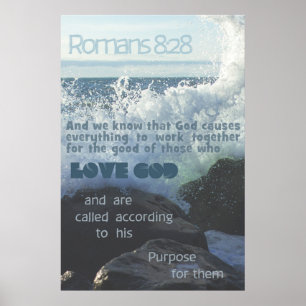 Römer 8:28 Ozean Poster