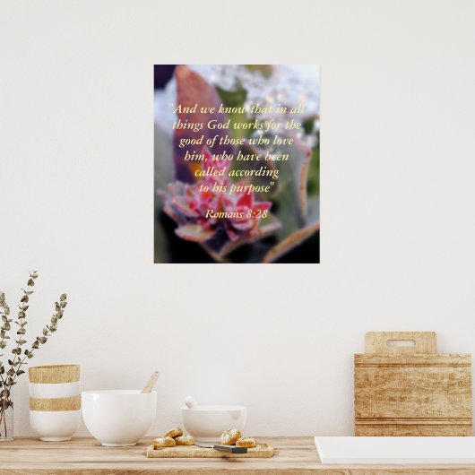 Römer 8:28 poster (Küche)