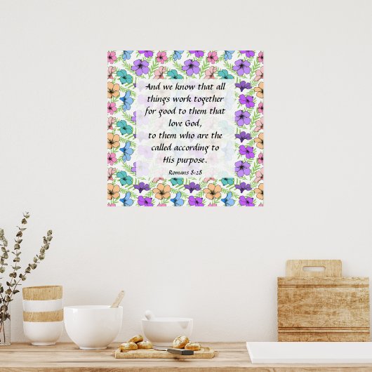 Römer 8:28 Poster (Küche)