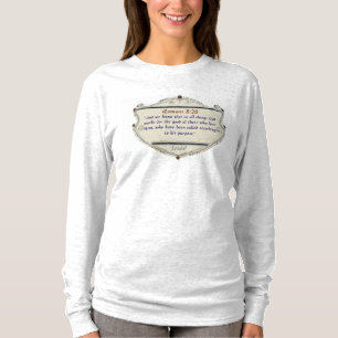 Römer 8,28 Schild Christliche Frauen Langarmshirt T-Shirt