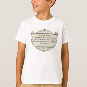 Römer 8,28 Schild Christliches Kinder-T-Shirt T-Shirt