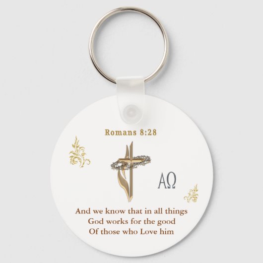 Römer 8:28 schlüsselanhänger (Vorderseite)