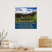 Römer 8:28-Schrift-Poster Poster (Küche)