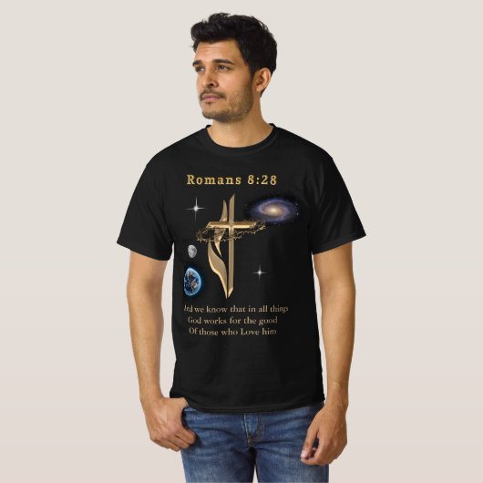 Römer 8:28 T-Shirt (Vorne ganz)