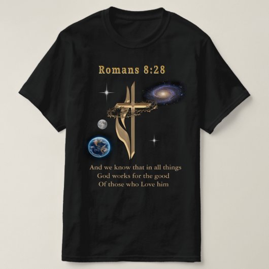 Römer 8:28 T-Shirt (Design vorne)