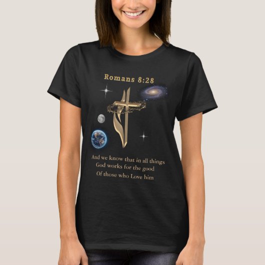 Römer 8:28 T-Shirt (Vorderseite)
