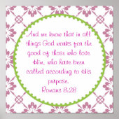 Römer 8:28 Wall-Poster Poster (Vorne)