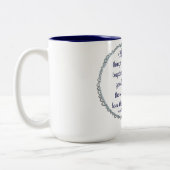 Römer-8:28 Zweifarbige Tasse (Links)