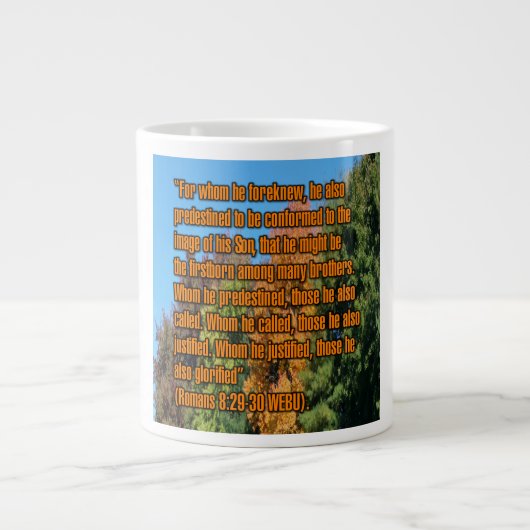 Römer 8:29-30 WEBU Tasse (Vorderseite)