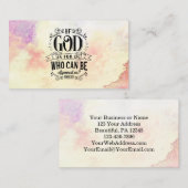 Römer 8:31 Wenn Gott für uns ist, der gegen uns se Visitenkarte (Vorne/Hinten)