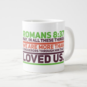 Römer 8:37 Jumbo-Tasse